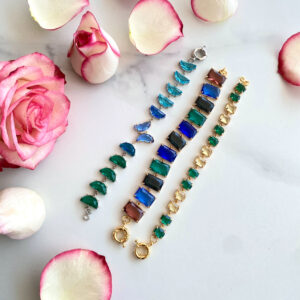 «Azure Wings» Captivating Unique Gold-Plated Bracelet 1 - Image 5