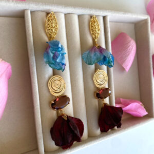 Luxurious «FLORAL ELEGANCE» Women's Elegant Dinner Earrings 1 - Image 5