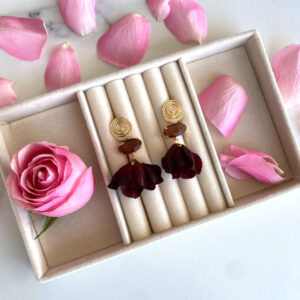 Luxurious «FLORAL ELEGANCE» Women's Elegant Dinner Earrings 1 - Image 3