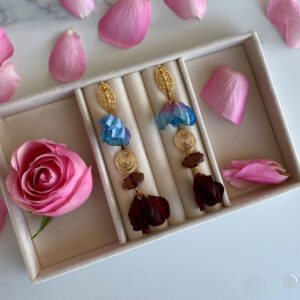 Luxurious «FLORAL ELEGANCE» Women's Elegant Dinner Earrings 1 - Image 4
