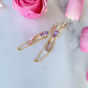 «GOLD NOIR» Dangling Earrings For Luxurious Wear 1 - Image 3