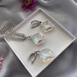 «ARCTICA» Gorgeous Crystal Necklace & Earrings Luxury Jewellery Set - Image 5