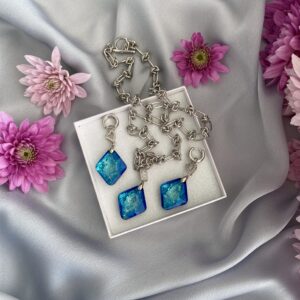 «FROZEN» Necklace & Earrings Crystal Luxury Jewellery Set - Image 5