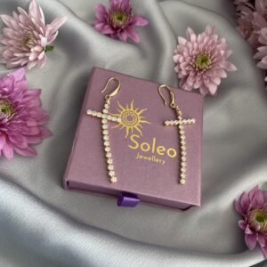 «ANITA» Beautiful Cubic Zirconia Drop Earrings - Image 2