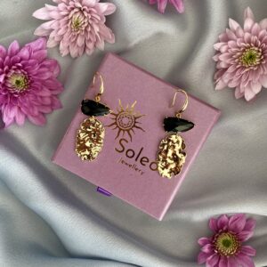 «Donna» Beautiful Crystal Glass Drop Earrings⠀ - Image 3