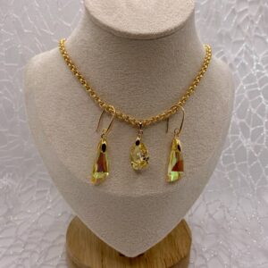«LUMIÈRE» Gorgeous Crystal Necklace & Earrings Luxury Jewellery Set - Image 6