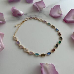 «DAINTY CRYSTALS» Choker Necklace Exquisite Jewellery 1 - Image 5