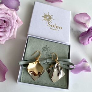 Gold Plated Trendy Drop Earrings