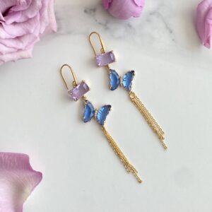 «FARFALLE» Alluring Modern Drop Earrings