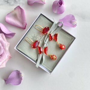 «RED VELVET» Beautiful Elegant Earrings 1 - Image 3