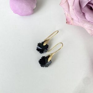 Black Crystal Earrings