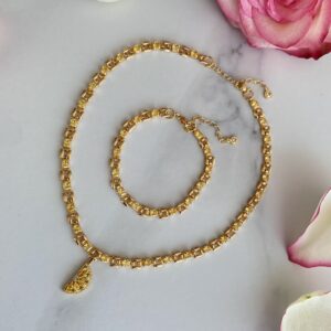 Trendy Chain Choker & Matching Bracelet