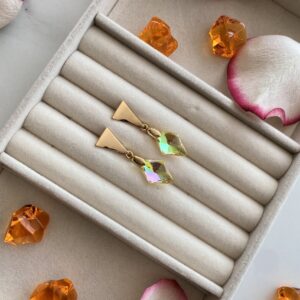 «GOLDEN GLOW» Stunning English Lock Earrings For Women 1 - Image 3