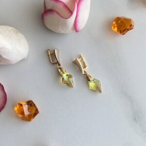 «GOLDEN GLOW» Stunning English Lock Earrings For Women 1 - Image 4
