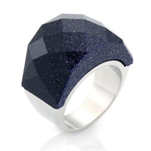 «TEMPTATION» - Luxury Stainless Steel Rings With Natural Stone - Image 3