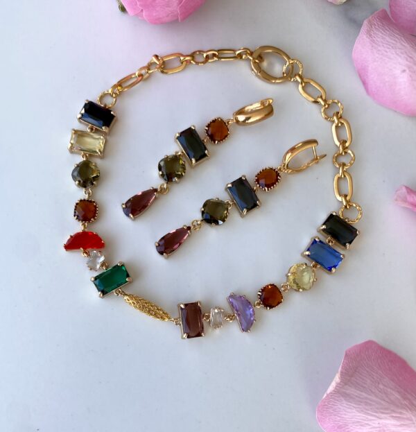 Choker Necklace & Earrings