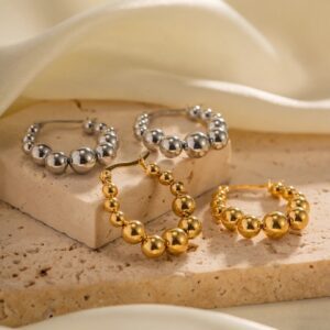 «LOLITA» Waterproof Earrings For Women / Gold Color - Image 7