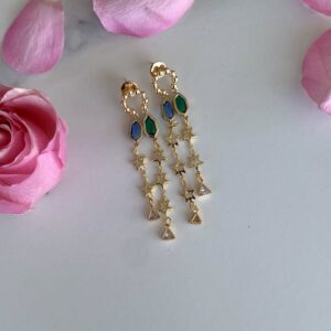 Real Gold Coated Earrings