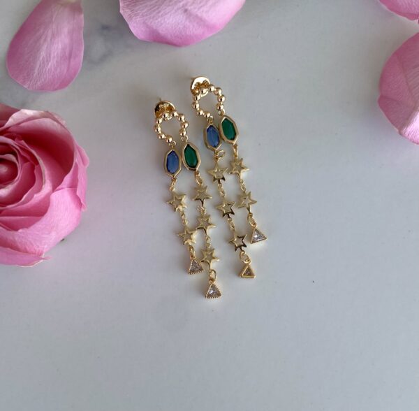 Real Gold Coated Earrings