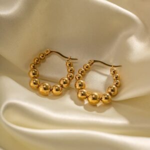 «LOLITA» Waterproof Earrings For Women / Gold Color - Image 8