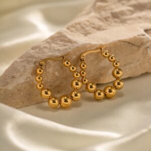 «LOLITA» Waterproof Earrings For Women / Gold Color - Image 9
