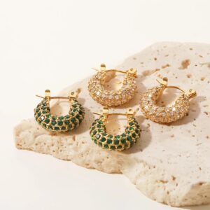 «ZILANA» Waterproof Earrings For Women With Zirconia - Image 6