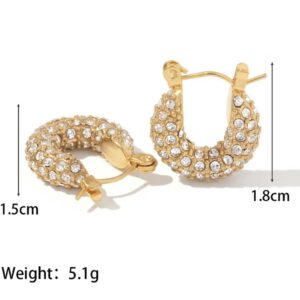 «ZILANA» Waterproof Earrings For Women With Zirconia - Image 7