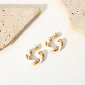 «BETTINA» Waterproof Earrings For Women / Gold Color - Image 5