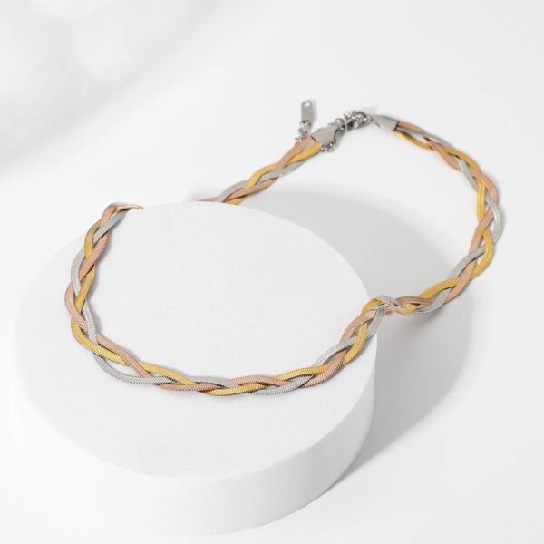 «JULIA» Waterproof Necklace For Women / Gold And Silver Color⠀