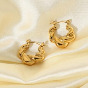 «RUSLANA» Waterproof Earrings For Women / Gold Color - Image 4