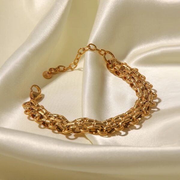 «BIANCA» Waterproof Bracelet For Women / Gold Color 