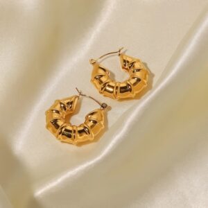«BIADA» Waterproof Earrings For Women / Gold Color - Image 5