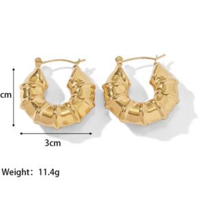 «BIADA» Waterproof Earrings For Women / Gold Color - Image 6