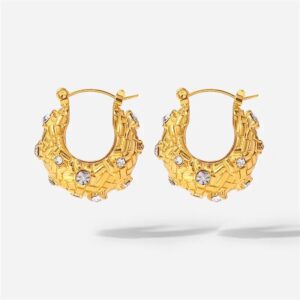 «AURICA» Waterproof Earrings For Women / Gold Color - Image 3