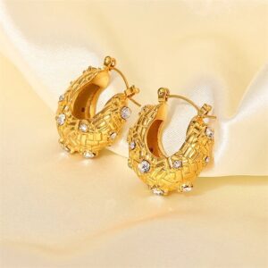 «AURICA» Waterproof Earrings For Women / Gold Color - Image 4