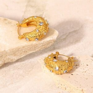 «AURICA» Waterproof Earrings For Women / Gold Color - Image 5