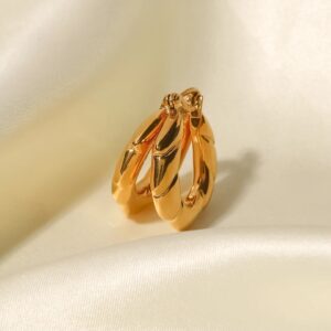 «BELLA» Waterproof Earrings For Women / Gold Color - Image 4