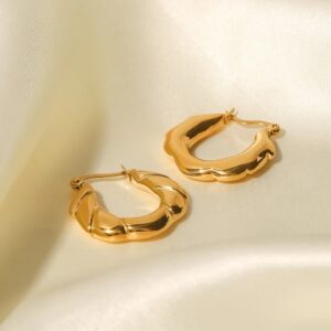 «BELLA» Waterproof Earrings For Women / Gold Color - Image 6