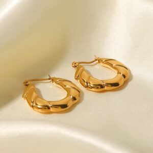 «BELLA» Waterproof Earrings For Women / Gold Color - Image 7