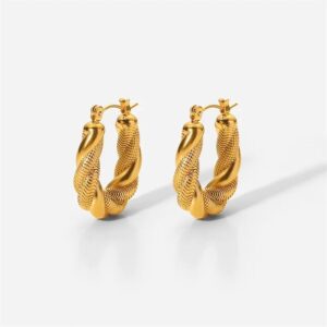 «BELLANA» Waterproof Earrings For Women / Gold Color - Image 3