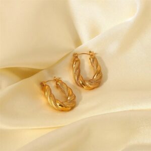 «BELLANA» Waterproof Earrings For Women / Gold Color - Image 5