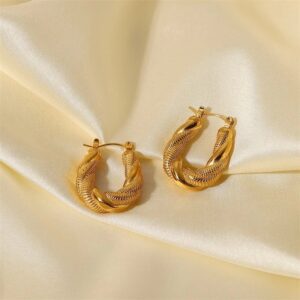 «BELLANA» Waterproof Earrings For Women / Gold Color - Image 6