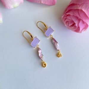 Exquisite «AURORA BOREALIS DREAMS» Luxurious Baroque Pearl Earrings 1 - Image 3