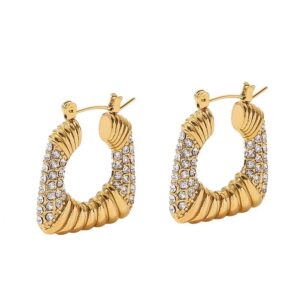 «PAULA» Waterproof Earrings For Women / Gold Color  - Image 7