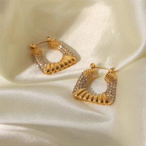 «PAULA» Waterproof Earrings For Women / Gold Color  - Image 8