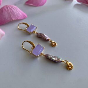 Exquisite «AURORA BOREALIS DREAMS» Luxurious Baroque Pearl Earrings 1 - Image 5