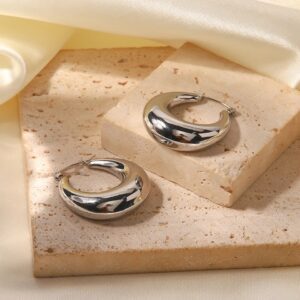 «LOLA» Waterproof Earrings For Women / Silver Color - Image 5