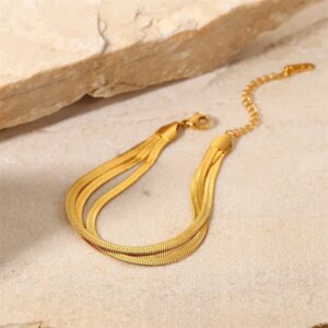 «BRIE» Waterproof Bracelet For Women / Gold Color - Image 3
