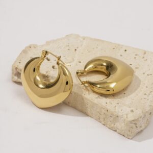 «NINA» Waterproof Earrings For Women / Gold Color - Image 4