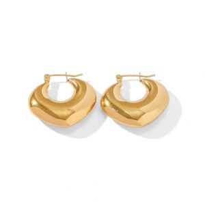 «NINA» Waterproof Earrings For Women / Gold Color - Image 5